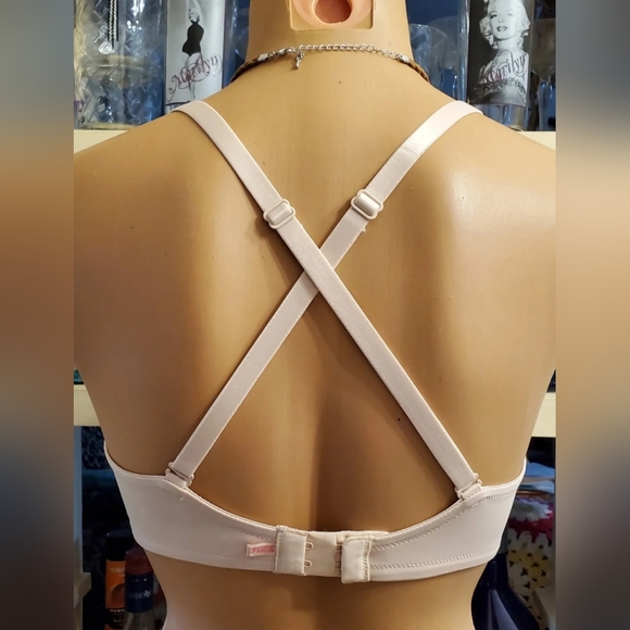 Victoria's Secret PINK Bra 32-DD Wear Everywhere Beige Convertible Straps EUC - Picture 4 of 5